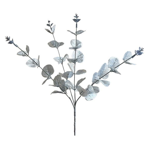 dajkiuy 13.3 Inch Fake Eucalyptus Stems Faux Eucalyptus Leaves Artificial Fake Flowers for Home Office Flowers Bouquet Centerpiece Wedding Decoration Christmas Decor