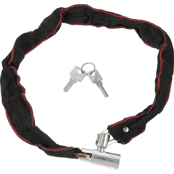 DEEPCRAFF Heavy Duty Portable Black Chain Lock with Thick Steel Cable for Securing Bikes, Outdoor Gear and Equipment