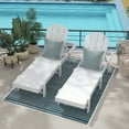 thumbnail image 5 of Laguna Adirondack Poly Reclining Chaise Lounge With Wheels (Set Of 2), White, 5 of 5