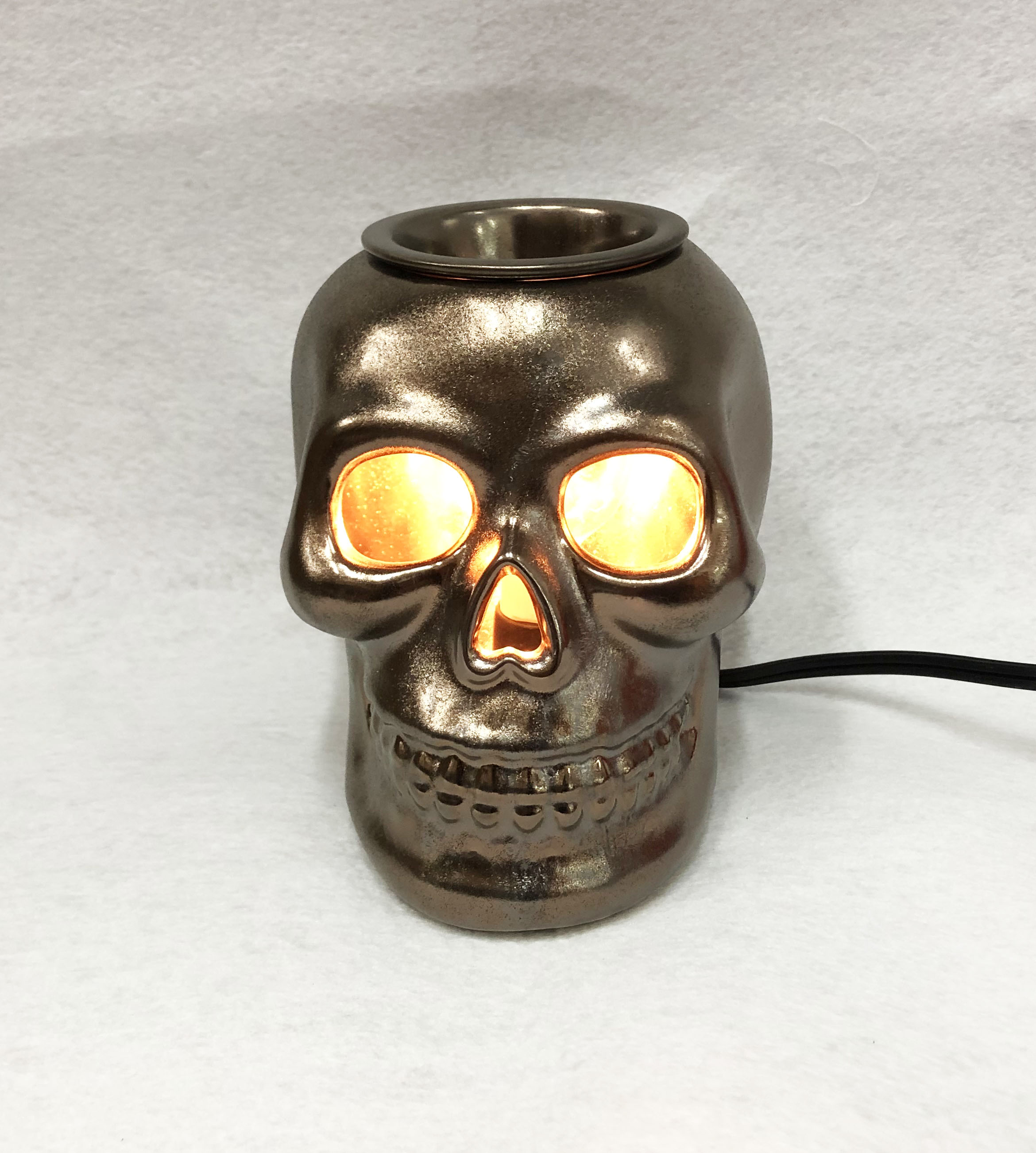 skull electric wax warmer
