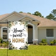 thumbnail image 2 of Amhnf Home Sweet Home Garden Flag With Floral Design For Home Outdoor Garden Yard Decor 12x18 inch, 2 of 5