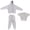 Gray, variant on Simulation Doll Clothes Soldier Figure Sweatshirt Sweatpants Tshirt Set For 1/12 Scale Action Figures Display Accessory