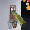 thumbnail image 2 of Basketball Shot Bottle Opener With Pocket Wall Mounted Can Wine Beer Opener Magnet For Kitchen Gadget Bar Fridge Tool, 2 of 5