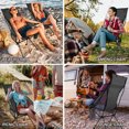 thumbnail image 5 of ChicCrest Camping Chair, High Back Portable Folding Chair, Aircraft Grade Aluminum Alloy Structure, Built-in Pillow, Side Pocket & Carry Bag, Compact & Heavy Duty for Outdoor Backpacking-Black, 5 of 24