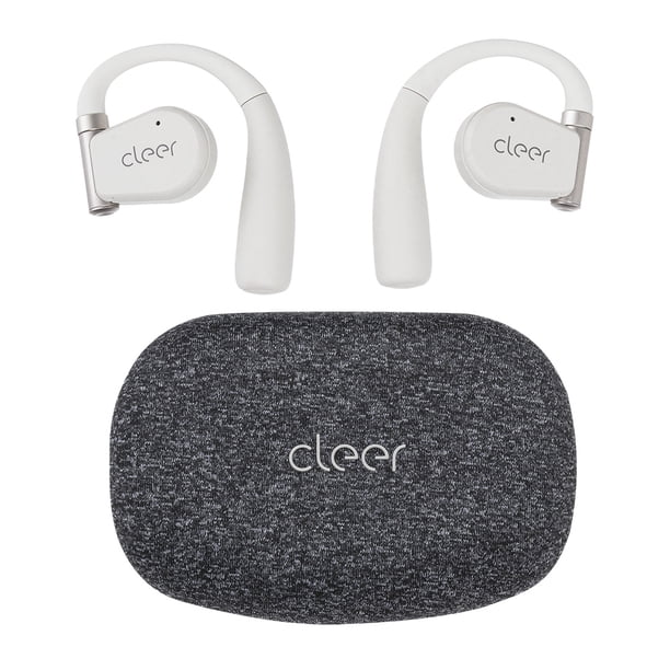 Audifonos Cleer ARC II Music Open-Ear: conexión 5.3, Hi-Res Audio, 35h Batería, UV Case Gris