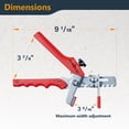 thumbnail image 2 of POWERTEC Leveling System Kit with Plier, Wedges 100PK & 1/16" Tile Spacer Clips 200PK for Floor and Wall Installation , 71899N, 1 Set, Red, 2 of 7
