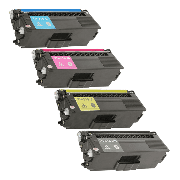 Zoomtoner Compatible with Brother TN-315 Set Laser Toner Cartridge - High Yield - Cyan Magenta Yellow Black