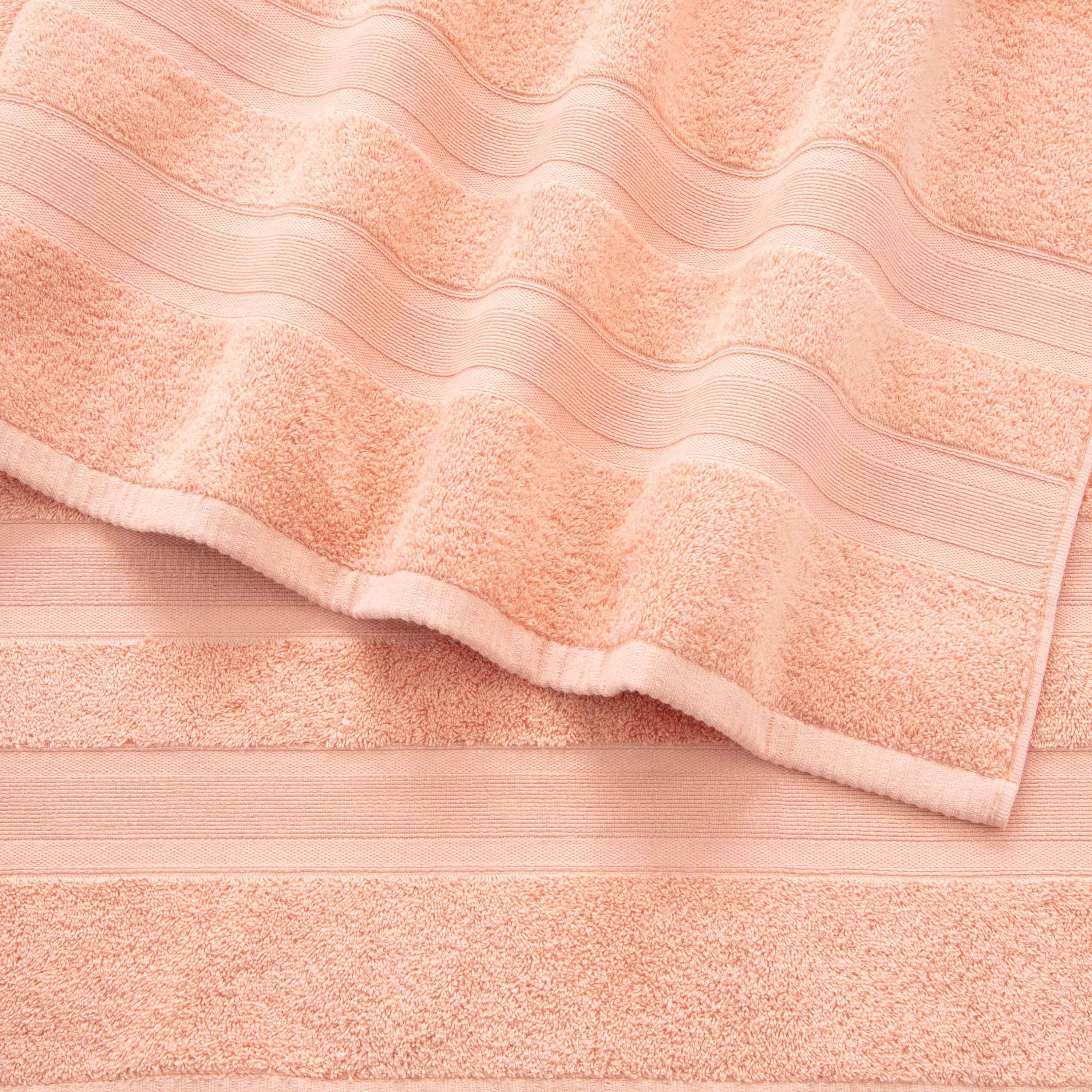 Martex Clean Essentials 6-Piece Cotton Towel Set, Low Lint & Highly Absorbent, Seashell Pink