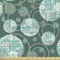 thumbnail image 2 of Ambesonne Vintage Fabric by the Yard Upholstery, Oriental Shape, 1 Yard, Pink Blue, 2 of 5