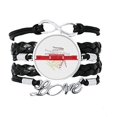 thumbnail image 1 of China Building Great Hall People Bracelet Love Accessory Twisted Leather Knitting Rope Wristband Gift, 1 of 1