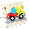 thumbnail image 4 of Kids Hand Grasping Puzzle Board Cartoon Wood Three-Dimensional Puzzle Toy, 4 of 4