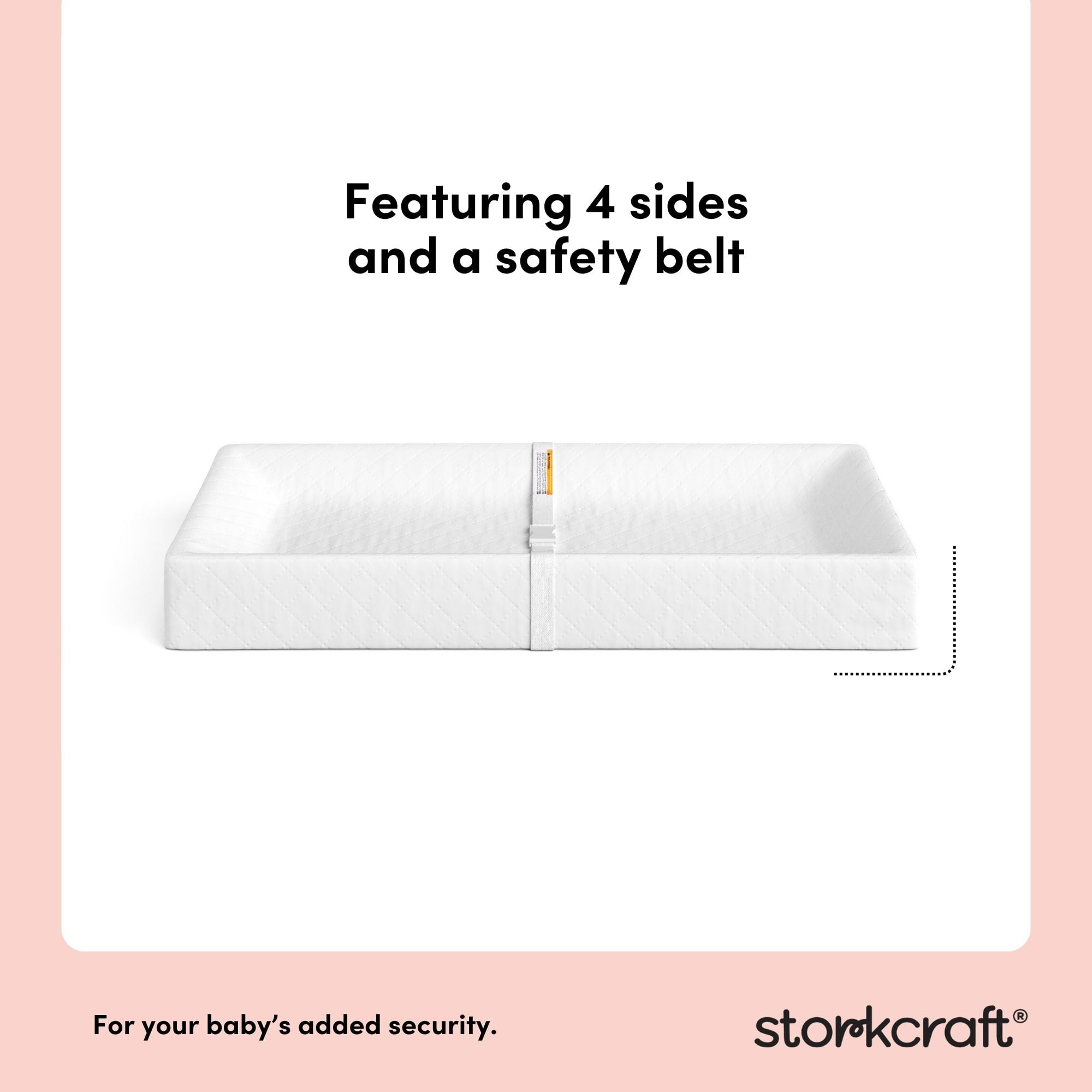 Storkcraft Nest 4-Sided Contoured Changing Pad, 1 piece
