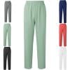 thumbnail image 5 of LEKWK Straight Leg Pants Women High Waisted Stretchy Slacks with Pockets Relaxed Fit Pull On Comfy Dress Pants Work Office Trousers, 5 of 5