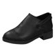 thumbnail image 1 of NECHOLOGY Zapatos Botines para mujer Botines para mujer Botines de tacón bajo Diseño de tacón grueso Botas sin cordones Zapatos casuales Botines con detalle de cremallera en la espalda (Black 6.5), 1 of 4