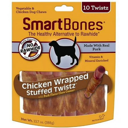 UPC: 0810833020690 | 10 count SmartBones Stuffed Twistz Vegetable and Chicken Wrapped Pork Rawhide Free Dog Chew