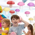 thumbnail image 4 of Hanging Lantern Mushroom Shaped Collapsible Paper Bridal Shower Lantern Decorations Party Decor, 4 of 10
