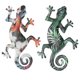 thumbnail image 2 of Lizard Art Wall Sculpture Hanging Decor For Friends Family Members Living Room 1 Set of 2 Pcs, 2 of 5