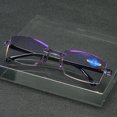 thumbnail image 1 of Tignapoo Stylish Dual-Focus Reading Glasses for Seniors with Diamond-Cut Edges, Anti-Blue Light Protection, 150 Degree Magnification, Elegant Black Frame - Perfect Gift for Loved Ones, 1 of 5