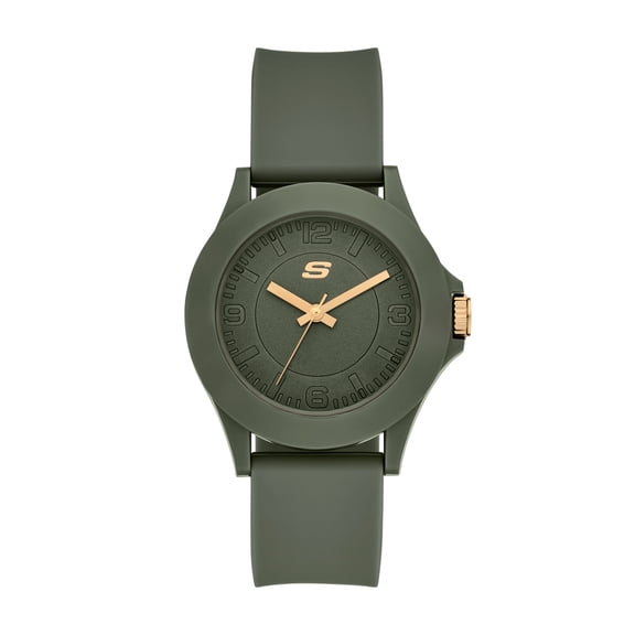 Skechers Women's Rosencrans Analog Green Silicone Watch