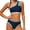 Dark Blue-d, variant on SIYUDAN Girls 2 Piece Swimsuit One Shoulder Bikini Set Bathing Suit with Padding for Ages 7-16