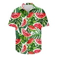 thumbnail image 4 of Awdenio Mens Shirts Summer Beach Casual Short Sleeve Button Down Shirts Printed Tropical Vacation Shirts, 4 of 5