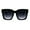 Black (Smoke), variant on SUPER Oversized Square Sunglasses Womens Modern Hipster Shades Black, Smoke