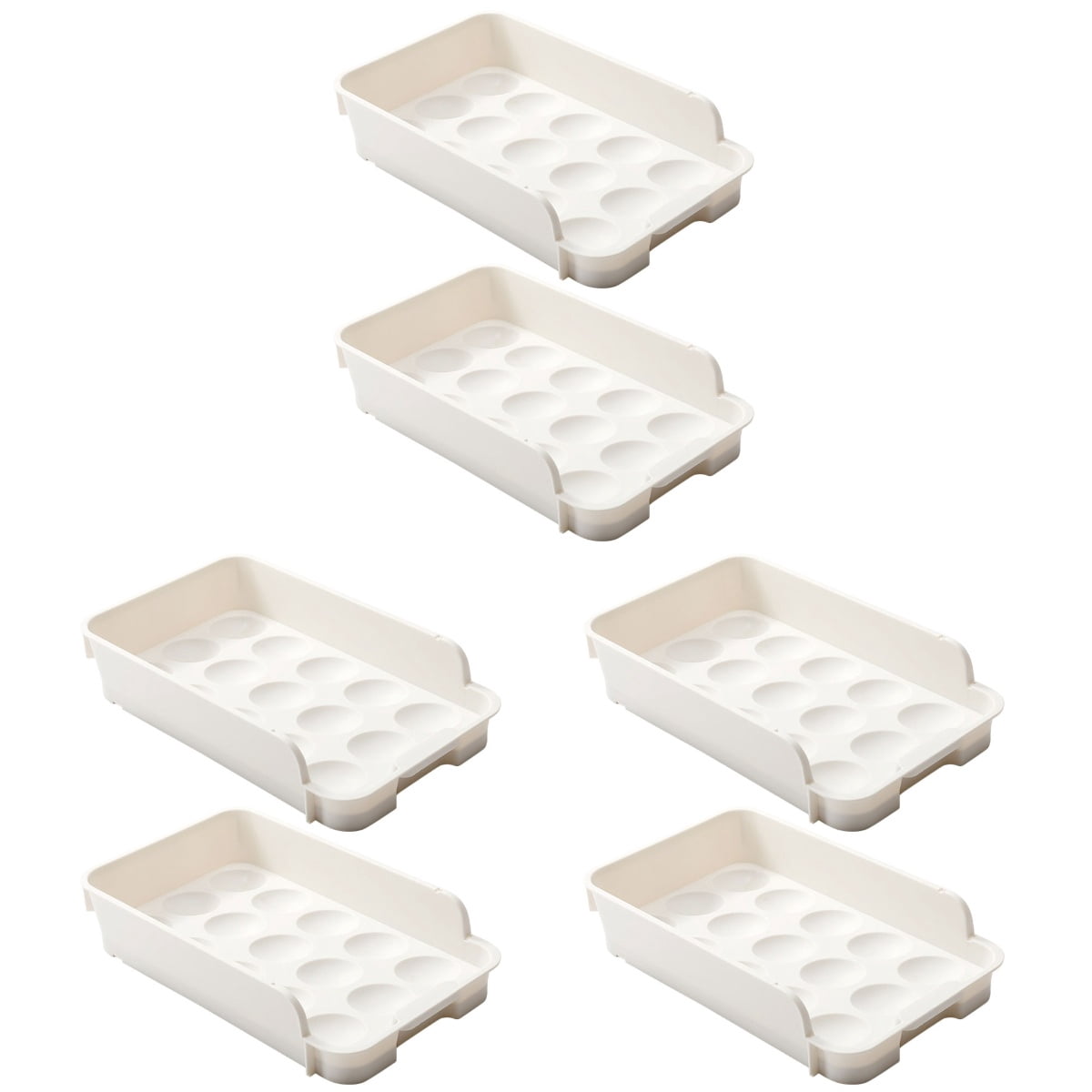 OULII Fridge Accessories Egg Drawer for Home Users 6Set 11.2X6.7X2.4In