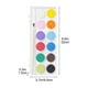 thumbnail image 3 of Set de acuarelas con forma de corazón | 12 o 16 colores de pigmento sólido con pincel | Caja cuadrada portátil para niños, estudiantes y artistas | Ideal para la escuela, viajes y regalos, 3 of 7