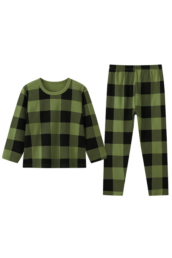 Boys Outfit Sets Toddler Kids Girls Plaids Print Winter Coats Pants Party Photography Clothes