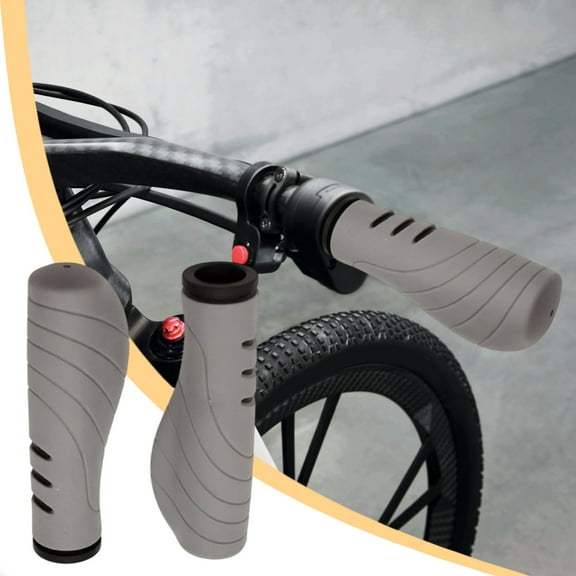 Ergonomic Bike Handlebar Grips, Anti-Skid Elastic Mountain Bike Handles, Universal Cycling Accessories for BMX, Skateboard, Comfortable Non-Slip Grip Covers, Easy Installation