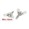 thumbnail image 3 of Unique Bargains 304 Stainless Steel Butterfly Wing Nut Screw M4 x 12mm Thread 5pcs, 3 of 4