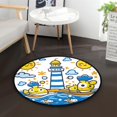 thumbnail image 5 of Children Doodle Style Memory Foam Bath Mat 36" Absorbent Rug with Non Slip Base and 4 Bonus Pads, 5 of 6