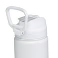 thumbnail image 4 of Mainstays 24 oz Arctic White Solid Print Insulated Stainless Steel Water Bottle with Flip-Top Lid, 4 of 9