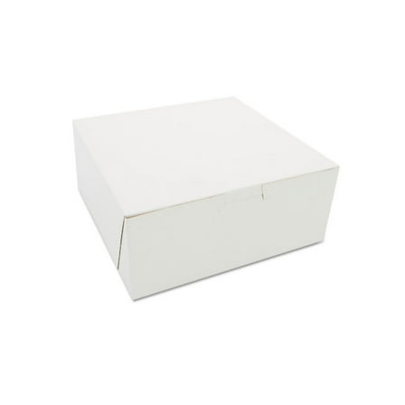 SCT Bakery Boxes, Standard, 7 x 7 x 3, White, Paper, 250/Carton
