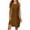 Brown, variant on Zekutng Summer Dresses for Women Summer Solid Color Sleeveless Round Neck Pleated Dress,Sizes S-2XL