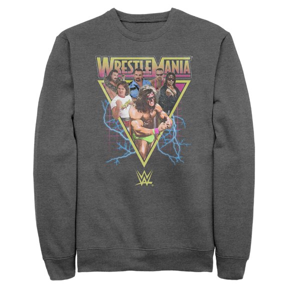 Mens WWE Retro Wrestlers Triangle Sweatshirt