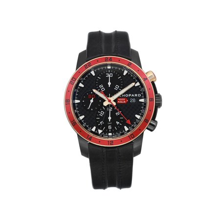 Chopard Mille Miglia Zagato 42mm GMT PVD Steel Black Dial Mens Watch 168550-6001
