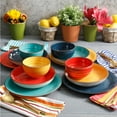 thumbnail image 2 of Gibson Color Speckle 12 Piece Mix and Match Double Bowl Dinnerware Set in 4 Assorted Colors, 2 of 6