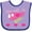 Lavender and Purple, variant on Inktastic Valentine Pink Heart Helicopter Boys or Girls Baby Bib