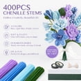 thumbnail image 6 of Naler 400 Pcs Pipe Cleaners for Craft, 4 Colors Pipe Cleaners Bulk, Chenille Stems Flowers Craft kit for DIY Handmade Bouquet Wrapping Party Decorations, 6 of 8