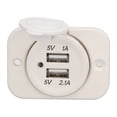 thumbnail image 1 of Dual USB Car Charger, Car Charger Adapter DC12-24V High Safety  for Lawnmowers, 1 of 7