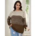 thumbnail image 5 of Daystry Women's Oversized Long Sleeve Casual Knit Pullover Sweater Pullover, 5 of 8