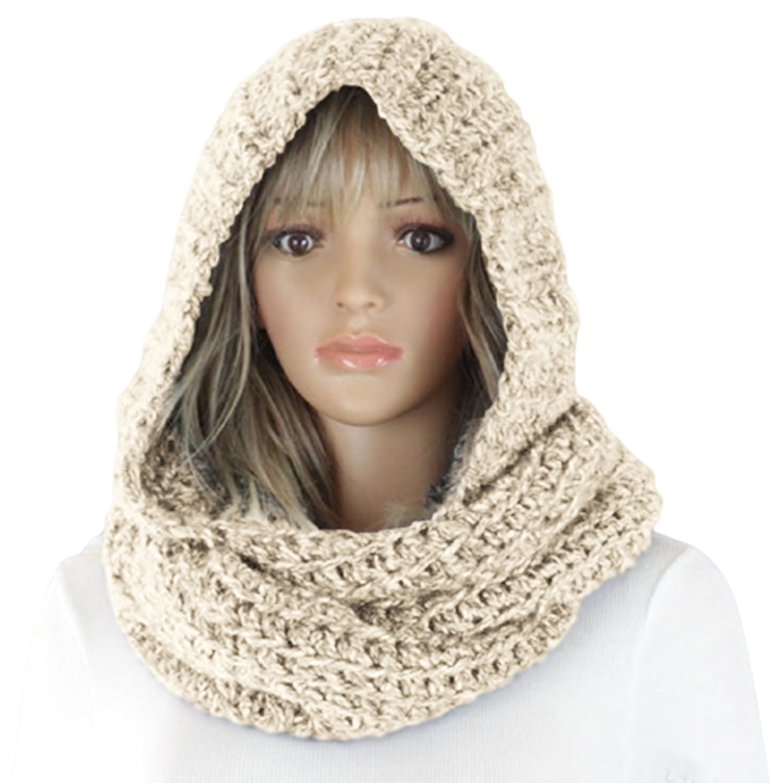 Crochet Hooded Scarf Hooded Scarf Earthy Colours Hooded Scarf Triangle Scarf Womens Hooded Scarf Gift For Women Hooded Shawl