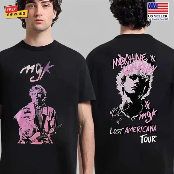 Vintage MGK Lost Americana Tour T-shirt, Machine Gun Kelly Pop Rock