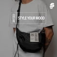 thumbnail image 4 of Cangurera Sarelly Sarelly Negra Ajustable Impermeable para Mujer, 4 of 7