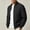 Black, variant on Danhjin Men's Casual Jackets Zip up Long Sleeve Stand Collar Fall Winter Outerwear Solid Color Comfy Fashion Coats