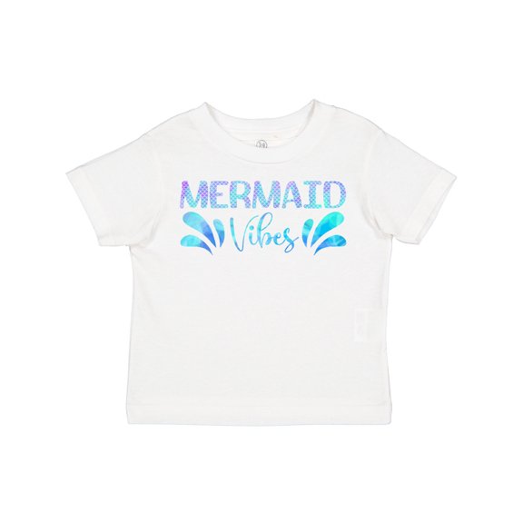 Inktastic Mermaid Vibes Text in Blues Boys or Girls Toddler T-Shirt