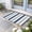 Navy Blue, variant on Beige Grey Striped Door Mat Indoor Outdoor, Minimalist Farmhouse Stripe Non Slip Welcome Mat with Rubber Backing, Absorbent Fabric Front Door Mats Entryway Rug for Home Patio Entrance 18"x30"