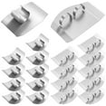 thumbnail image 3 of Dsseng 20 Pcs Protège-Doigts en Acier Inoxydable Protège-Doigts Éviter de Blesser Ajustable Outil de Protection de Coupe de Cuisine Sécuritaire Double et Simple Coupe de Doigt Tranche Protecteur pour Couper Hacher, 3 of 6