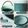 thumbnail image 4 of WADAYEY 2Pack Cubeta Plegable,Cubo de Limpieza Plegable,Cubos de pl&aacute;stico Plegables 10 L,ba&ntilde;era Redonda Plegable para Limpieza,Barre&ntilde;o Flexible para jard&iacute;, 4 of 7
